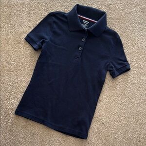 French Toast Blue Polo Shirt Short Sleeve Knit